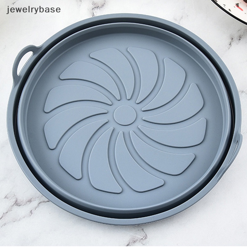 [jewelrybase] Menebal Panci Silikon Anti Lengket Mat Cetakan Kue Keranjang Baking Pan Air Fryer Liner Butik