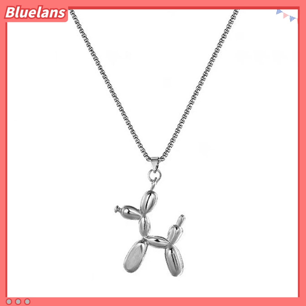 [BLS] Sweater Kalung Hypoallergenic Kasual Minimalis Alloy Halus Hadiah Perhiasan Fashion Pria Wanita Liontin Anjing Rantai Panjang Untuk Pacaran