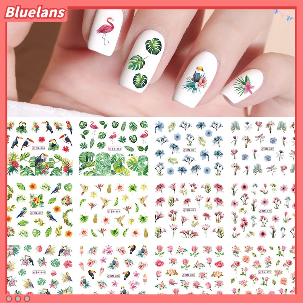 [BLM] Stiker Kuku Aman Tanpa Bau Tanpa Bau Nail Art Wanita Untuk Penggunaan Sehari-Hari