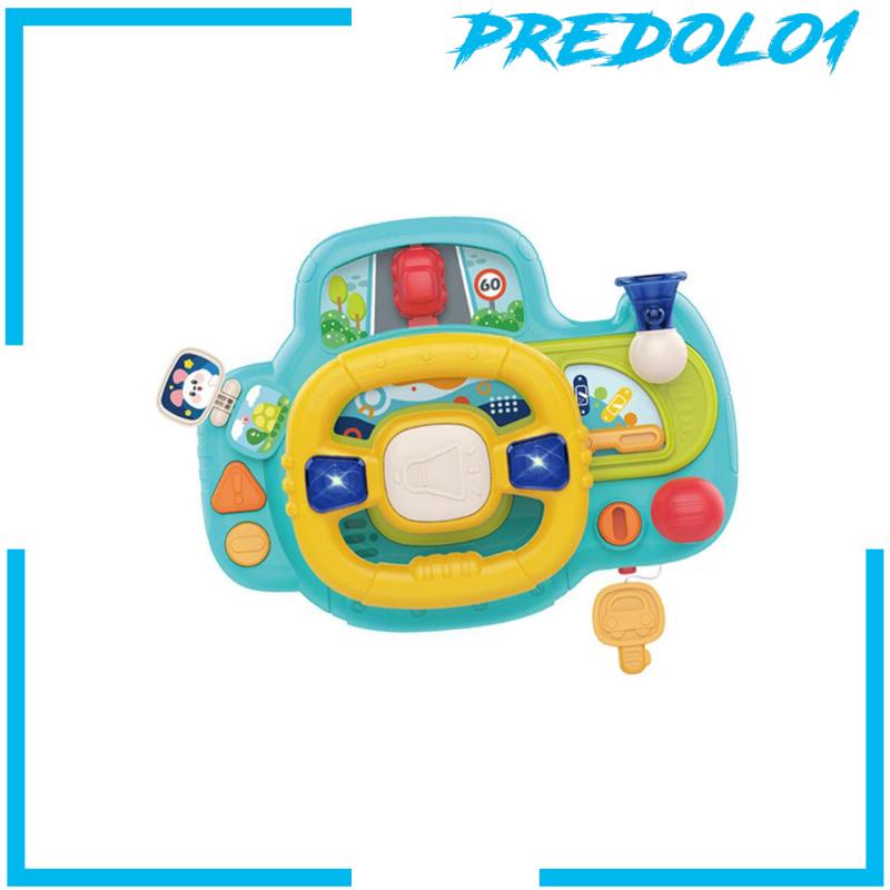 [Predolo1] Mainan Setir Kemudi Elektrik Musik Mainan Untuk Anak Perempuan Laki-Laki