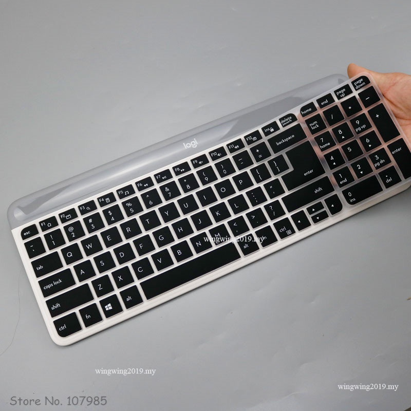 Skin Pelindung Penutup keyboard Wireless Silikon Tahan Debu Dapat Dicuci Untuk Logitech MK470 K580