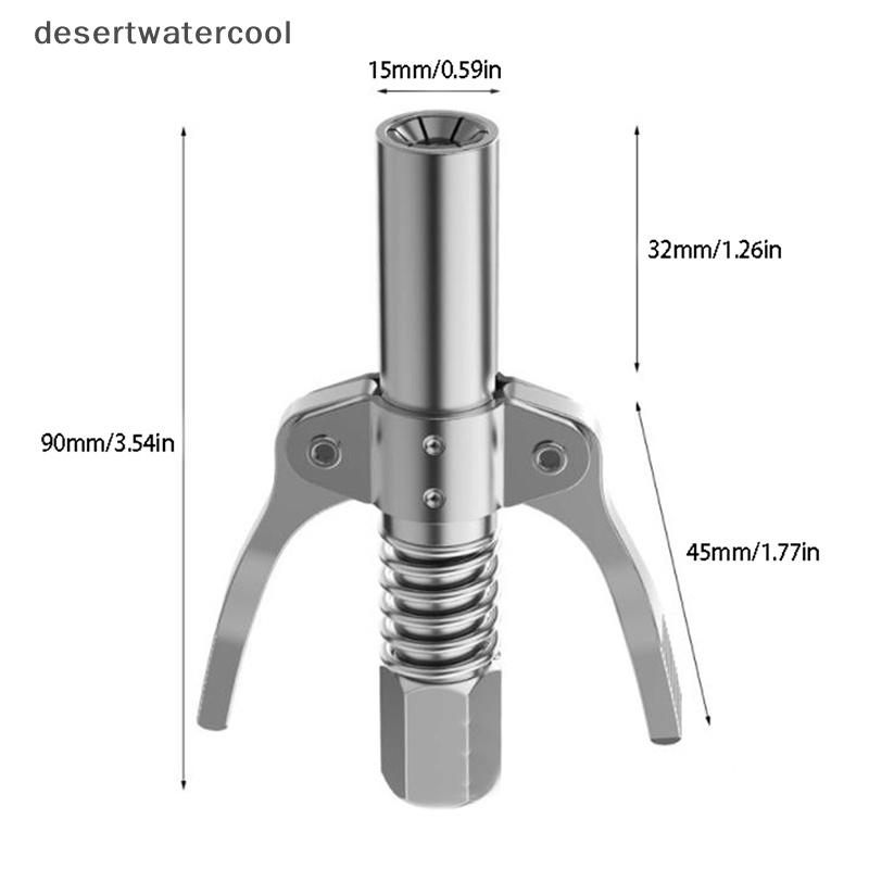 Deid Grease Tool Coupler Heavy-Duty Quick Lock and Release Double Handle Martijn