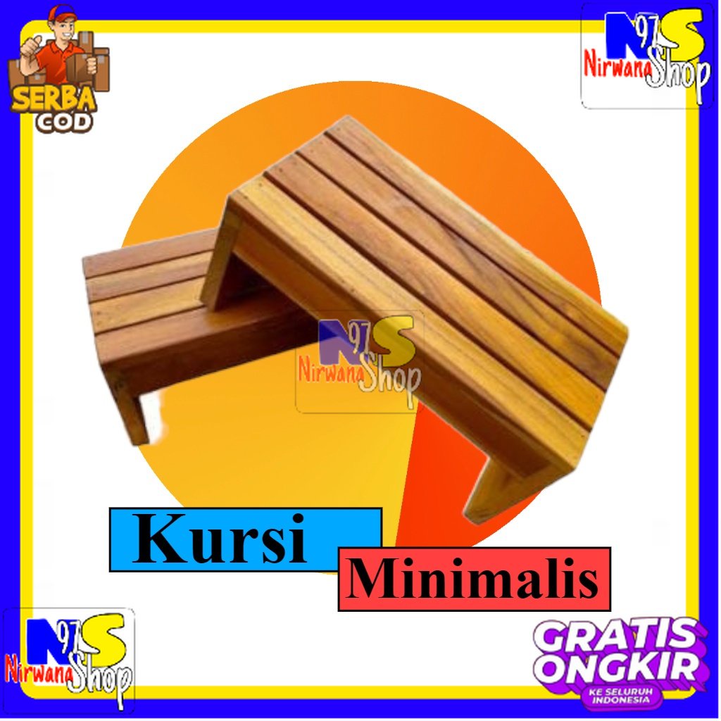 bangku jongkok kayu/bangku kecil motif/dingklik kayu jati belanda