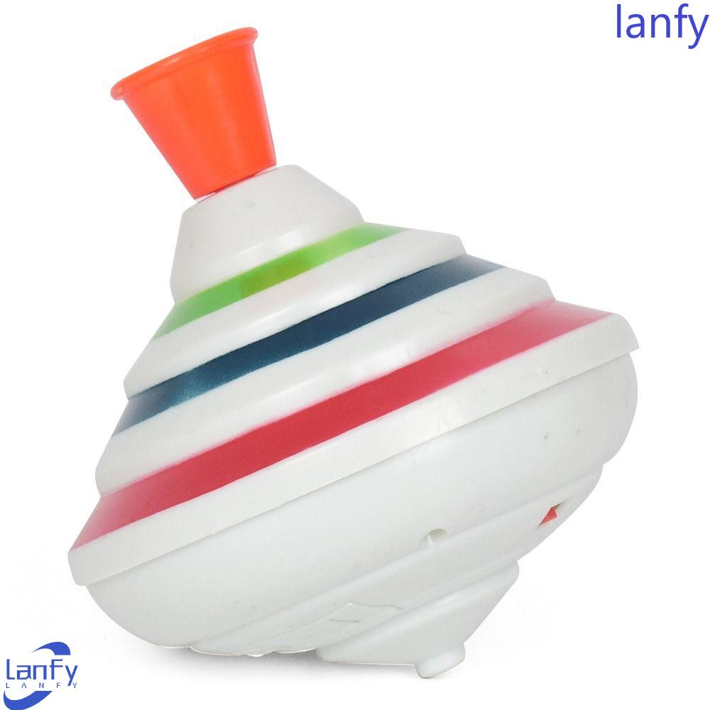 Lanfy Spinning-Top Plaything Classic Mainan Anak Flash Gyro Launcher Glow Dengan Lampu Flash LED Angka Hewan Model Peluncur Terbang Di Malam Hari Berputar Lampu Musik Gyro