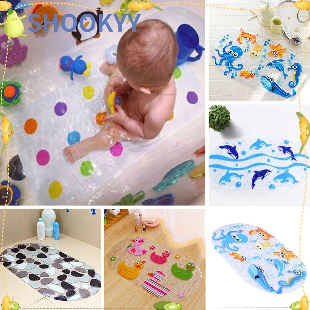 Chookyy Keset Kamar Mandi Lembut Anti Slip PVC Massage Pad Alas Bathtub Mats