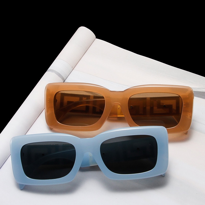 Aesthetic Shades Sunglasses UV400 Untuk Wanita/Pria Eyeglasses Colour