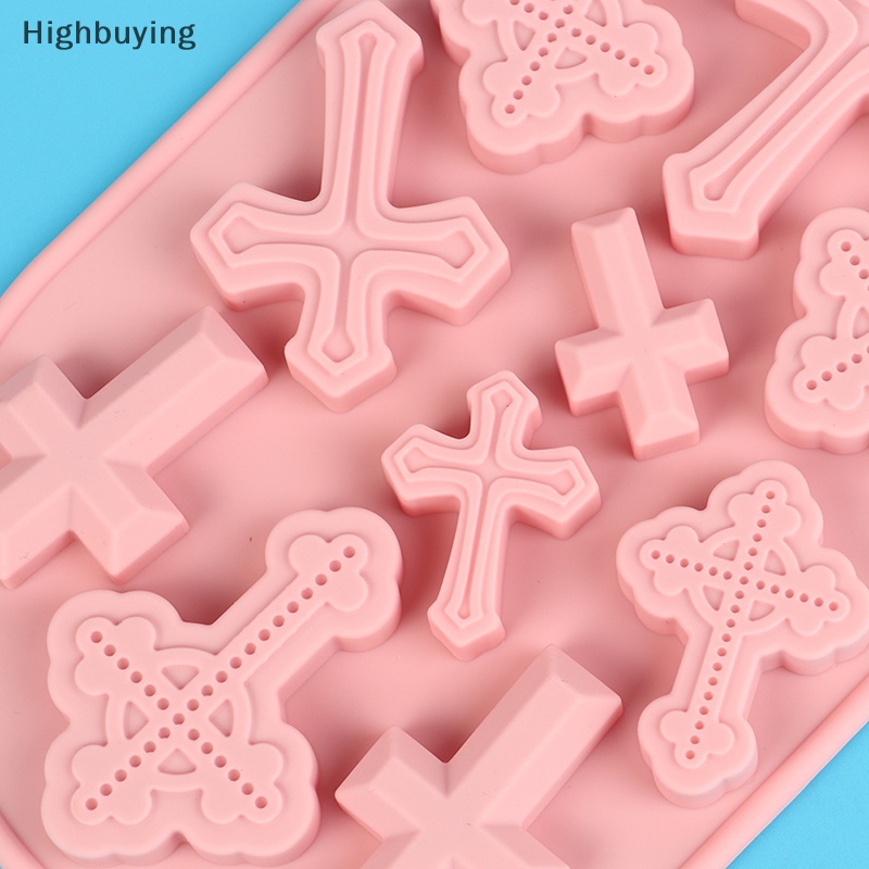 Hbid Cetakan Silang Silikon DIY Baking Tray Kue Coklat Permen Fondant Baking Mold Glory