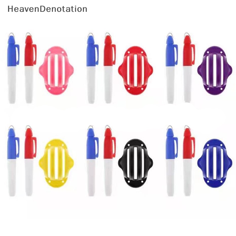 [HeavenDenotation] 1set Bola Golf Penanda Garis Golf Alat Bantu Posisi Puteran Golf Outdoor Alat Olahraga HDV