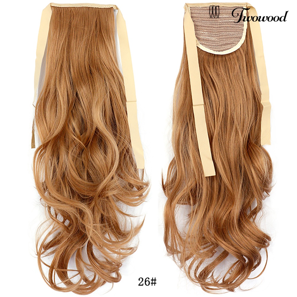 Twowood 20inch Serat Sintetis Klip in Curly Ponytail Wig Palsu Hair Extension Sopak