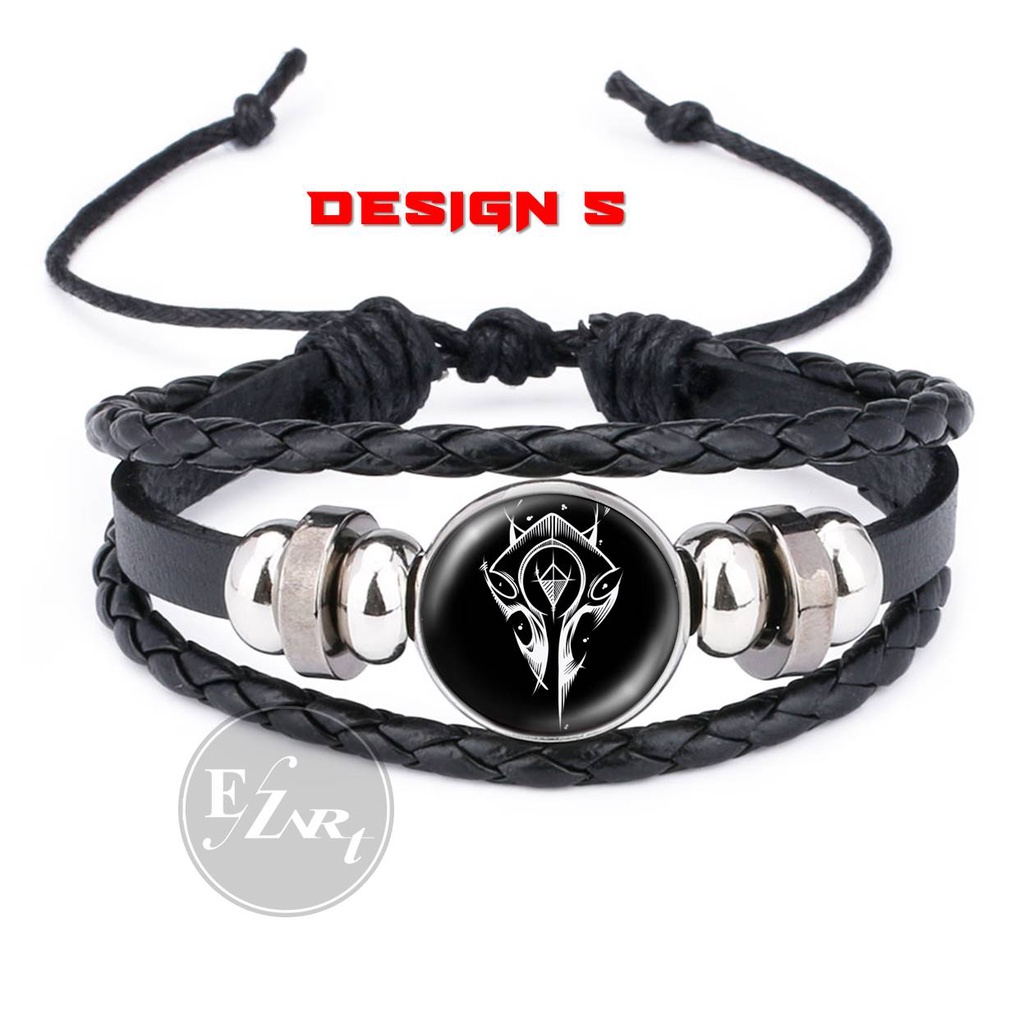 GELANG WORLD OF WARCRAFT WOW ALLIANCE HORDE COSPLAY GAME TALI KULIT KEPANG MULTILAYER