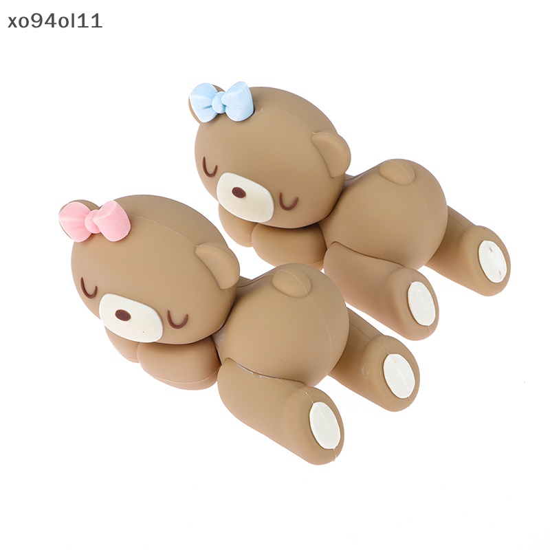 Xo Boneka Beruang Topper Kue DIY Cowok Cewek Pesta Ulang Tahun Pertama Dekorasi Kue Insert OL