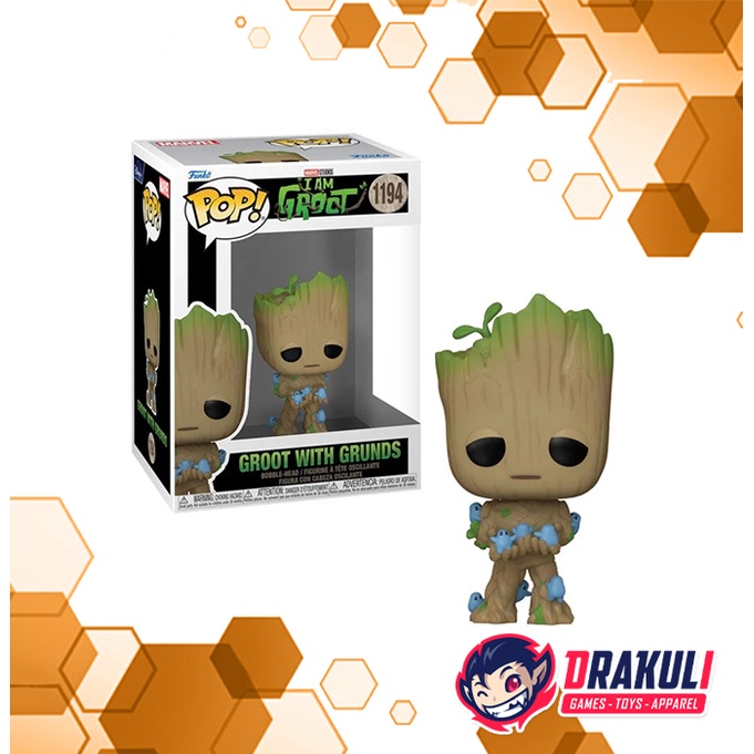 Toys Funko Pop Marvel Guardians Of The Galaxy - Groot With Grunds - STANDARD