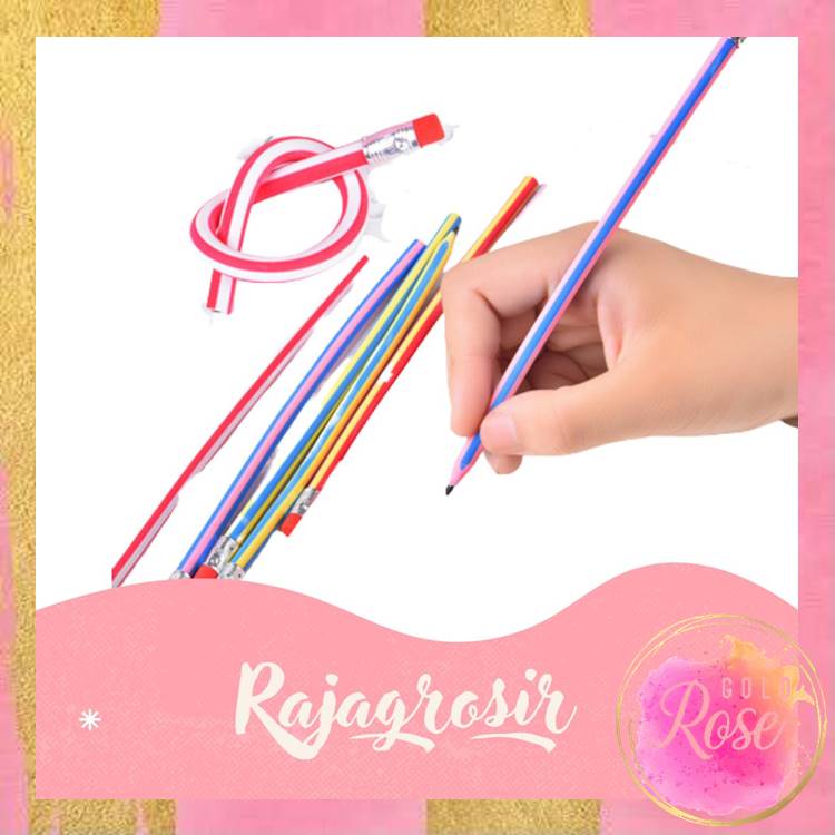 

ℛ - S5862 Pensil Flexsible Lentur Unik Lucu / Alat Tulis Sekolah Anak Pencil Karet Inul Dapat Digulung Ditekuk Unik Lucu