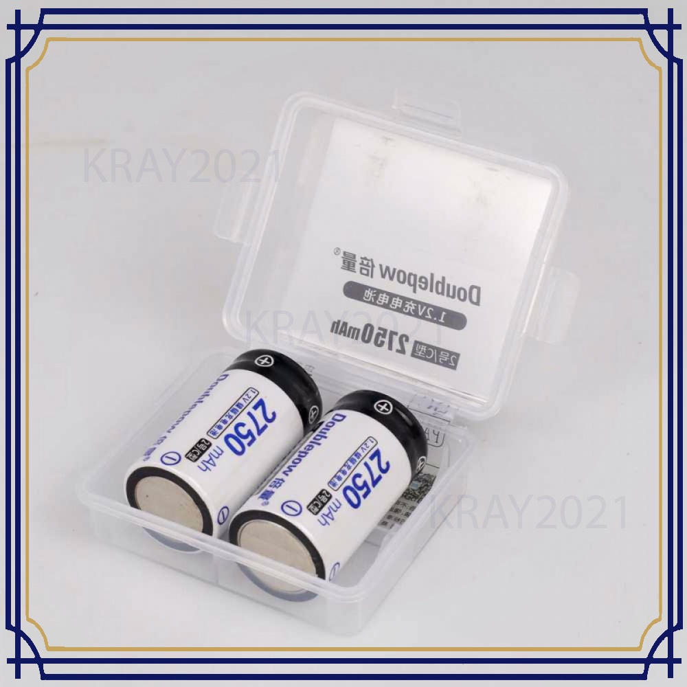 Baterai Cas LR14 C Size Ni-CD Rechargeable 1.2V 2750mAh 2PCS