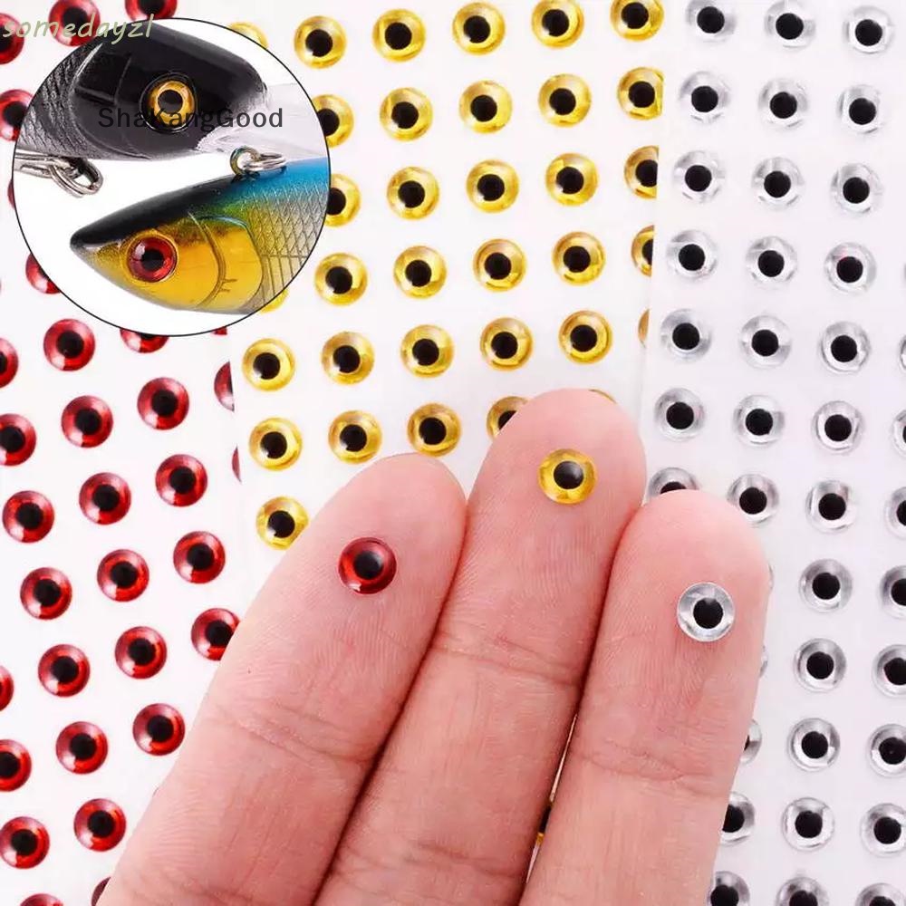 Stiker Pancing Selip 3D Fish Eyes Fishing Tackle Mata Ikan Buatan Pemikat Pancing E SKK