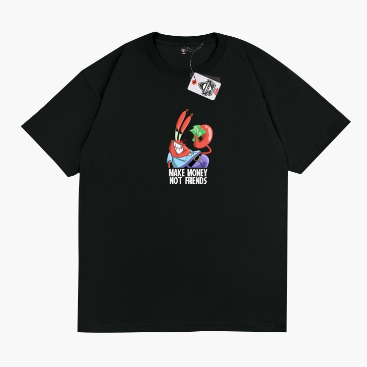 Kaos T Shirt MR KRABS MAKE MONEY NOT FRIEND Spongebob