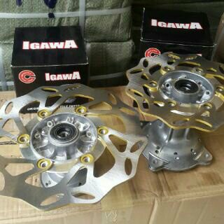 Tromol Set KLX + Disk Piringan Cakram KLX 150cc/ Tromol Depan Belakang