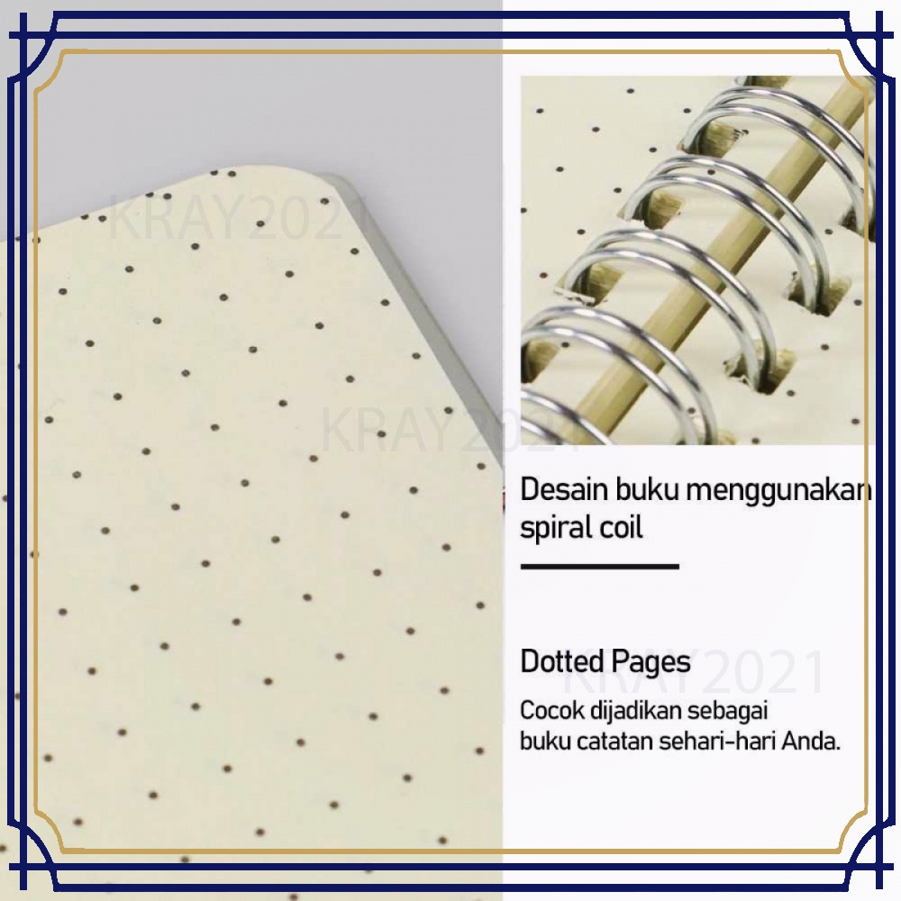 Buku Binder Catatan Jurnal Harian Notebook Ukuran A6 AK137