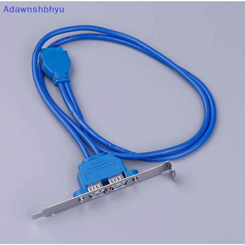 Adhyu 2port USB 3.0 Back Panel Expansion Ke Kabel Header 20-Pin Motherboard ID