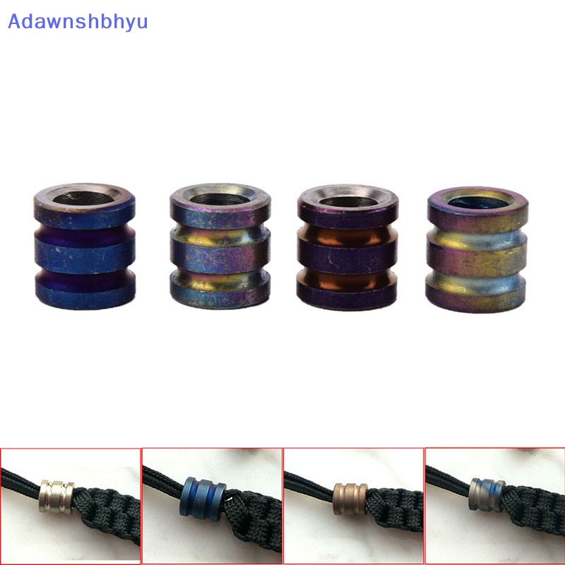 Adhyu Titanium Alloy Beads Paracord Beads Outdoor Parasut Cord Gadget ID