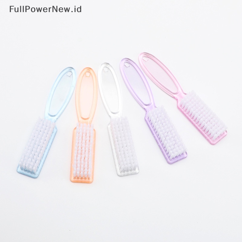 Power Sikat Pembersih Debu Kuku Gagang Plastik Manicure Pedicure File Tool ID