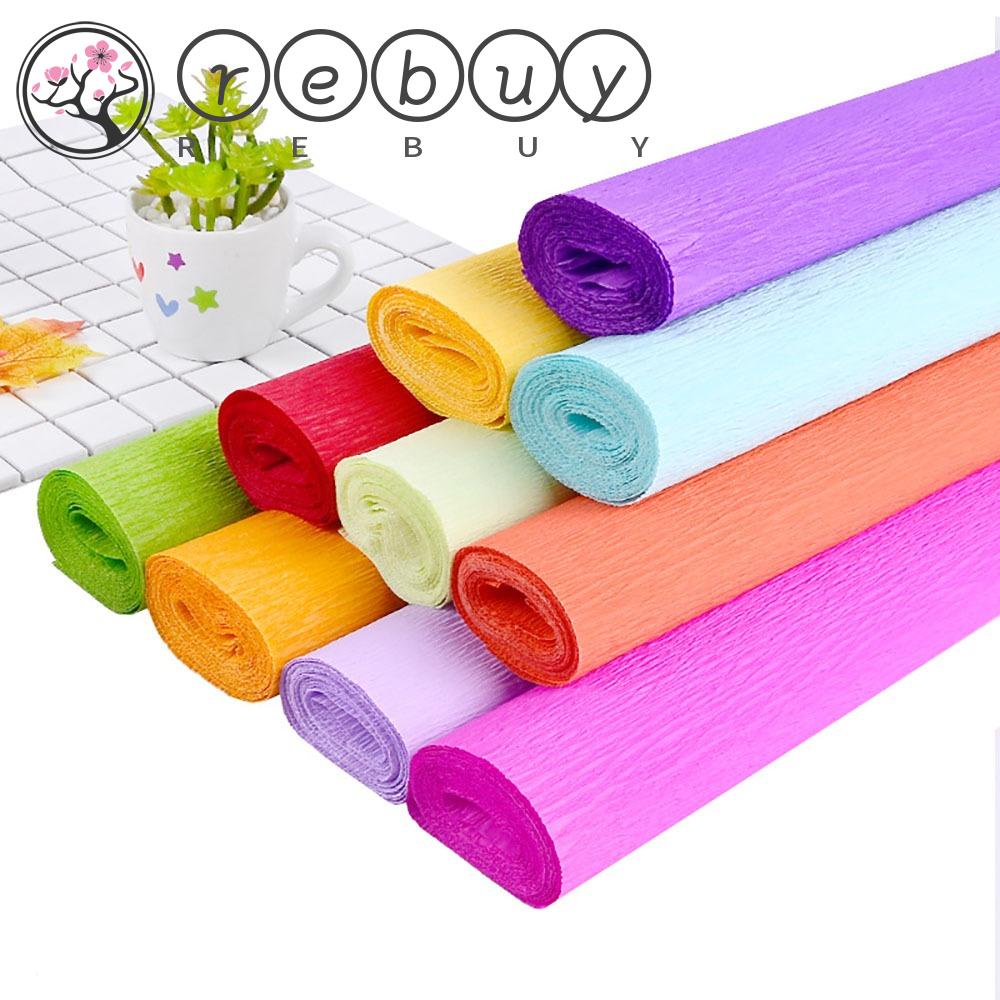 Rebuy Crepe Paper Lebih Tebal Colorful Scrapbooking Flower Wrapping Craft Kertas Buket