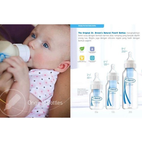 Dr Brown PP Standar Flow 2oz Botol Minum Susu Anak Bayi 120ml - 056