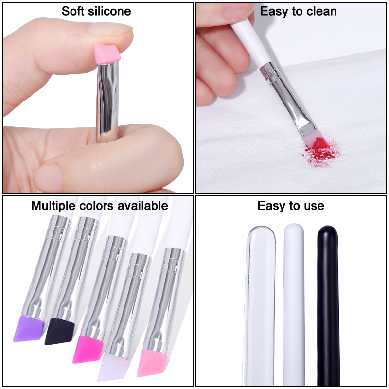 Eyelash Perm Alat Pengangkat Bulu Mata silicone Clean Up brush Laminasi Alat Pemisah Bulu Mata lash lift tool