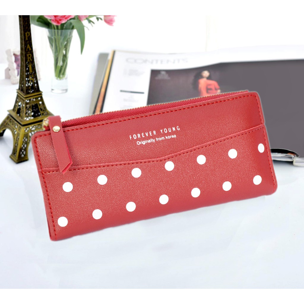 Dompet panjang wanita pendek multi-fungsi lipat dompet 2413-3