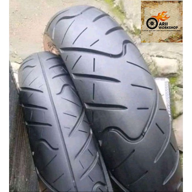 Ban motor bekas batikan/suntikan Sepasang ukuran 130/70 100/80 ring 17