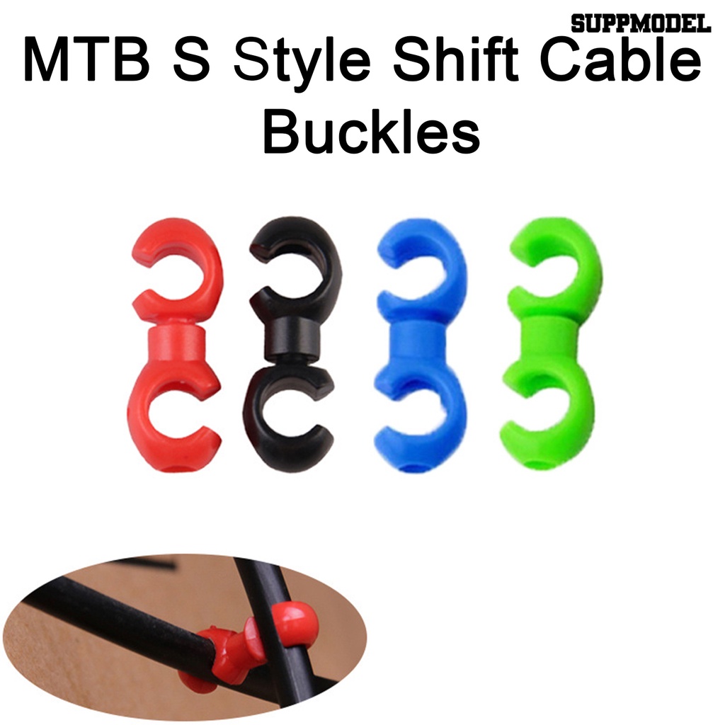 [SM]10Pcs Gesper Sepeda Mudah Bongkar Pasang Instalasi Cepat Mini Ramah Lingkungan Efisiensi Tinggi Layout Wajar Resin Garis Sepeda Pipa Gesper Sepeda Pasokan