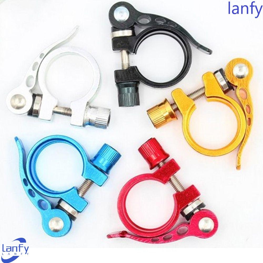 Lanfy Seatpost Clamp Sepeda Jalan 31.8mm Bersepeda Quick Release Saddle Seat Post Klem