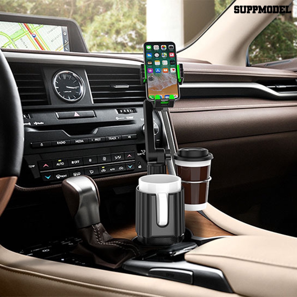 [SM]Tempat Cangkir Air Mudah Dipasang Rotasi 360derajat Non-slip Kompatibilitas Luas Multi-Fungsional Holder Stabil 2in1 Adjustable Cup Holder Besar Expander Aksesori Mobil