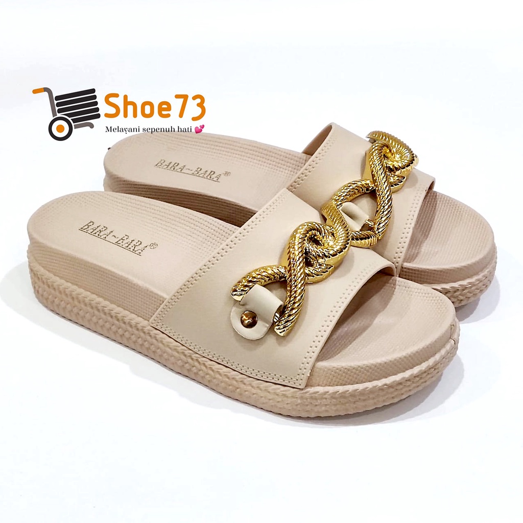 BARA-BARA JSL 895 V-58 SIZE 36-40 ORIGINAL l Sandal Selop pita jelly wanita l Sendal kokop cewek impor