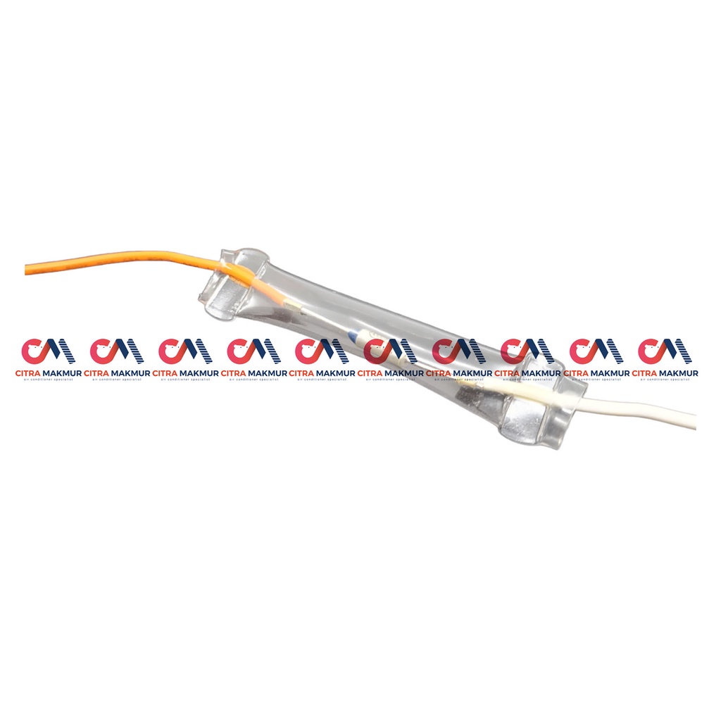 Bimetal Defrost Fuse Panas 72 derajat Kulkas Sensor Single Polytron 2 kabel pius Fius Protector thermal