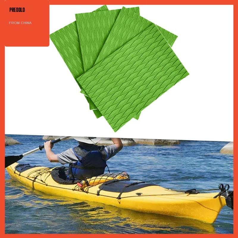 [Predolo] 4pcs EVA Deck Grip Mats Bantalan Traksi Papan Surfing Non Slip Untuk Skateboard Kayak