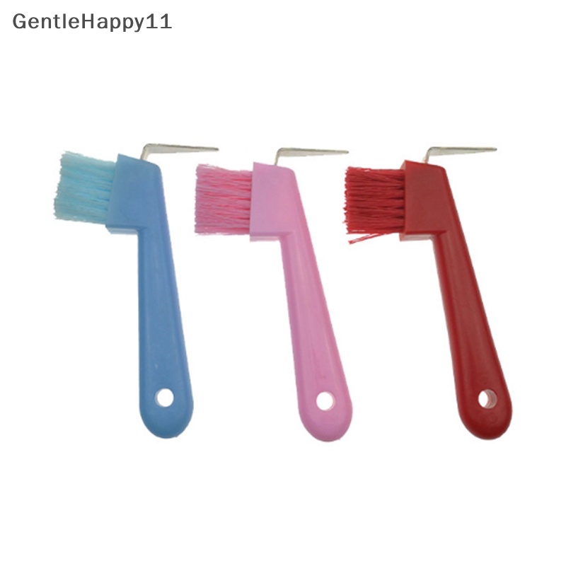 Gentlehappy Shires Hoof Pick Brush Weaver Horse Grooming Peralatan Berkuda Warna Random id