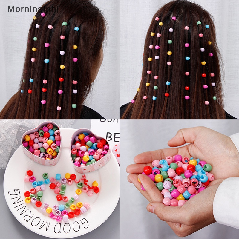 Mornin Lovely Beads Jepit Rambut Untuk Anak Perempuan Warna Permen Bahan Plastik Klip Rambut Mini Barrette id