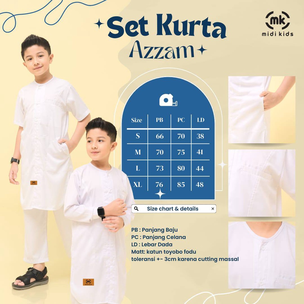 Set Kurta Azzam Midikids