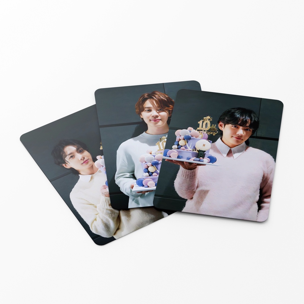 55pcs /box BT-S 10TH ANNIVERSARY Photocards Album Kartu Lomo Bangtan Boys Kpop Postcards