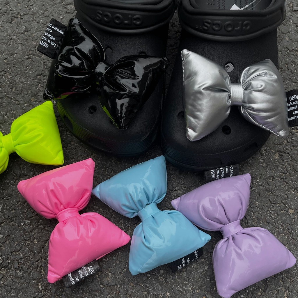 [Bisady Bow]crocs charms Aksesoris crocs charm set crocs clog jibbitz Gesper Sepatu Dekorasi Sepatu