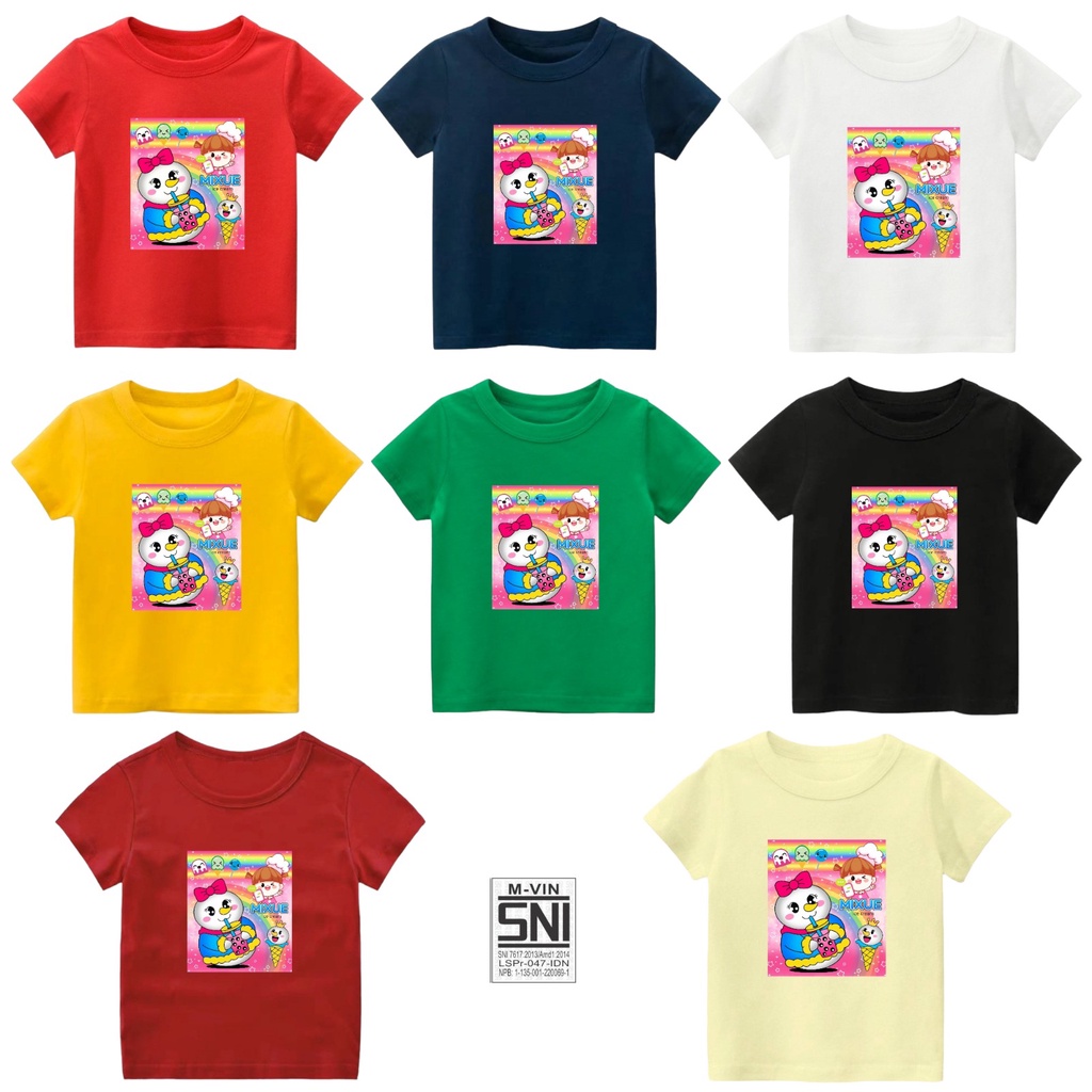 KAOS ANAK MIXUE - ATASAN ANAK MIXUE - BAJU ANAK UNISEX 1-12 TAHUN MALVIN