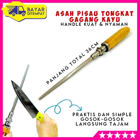 === JUAL HANYA ASAH PISAUNYA ==== 

Asah Pisau Tongkat Pengasah Gagang Kayu