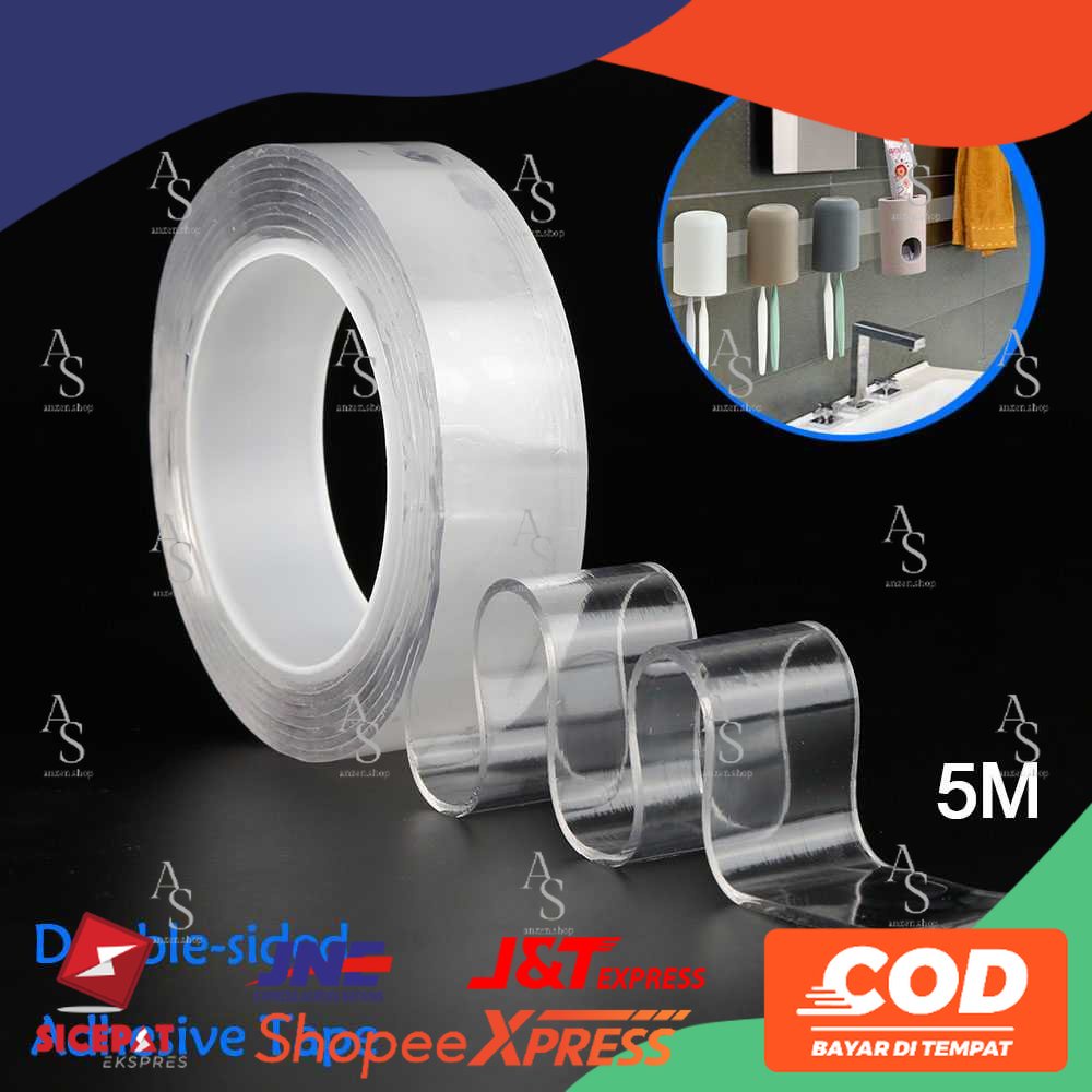 

SzGlue Double Tape Perekat No Trace Washable Sticker