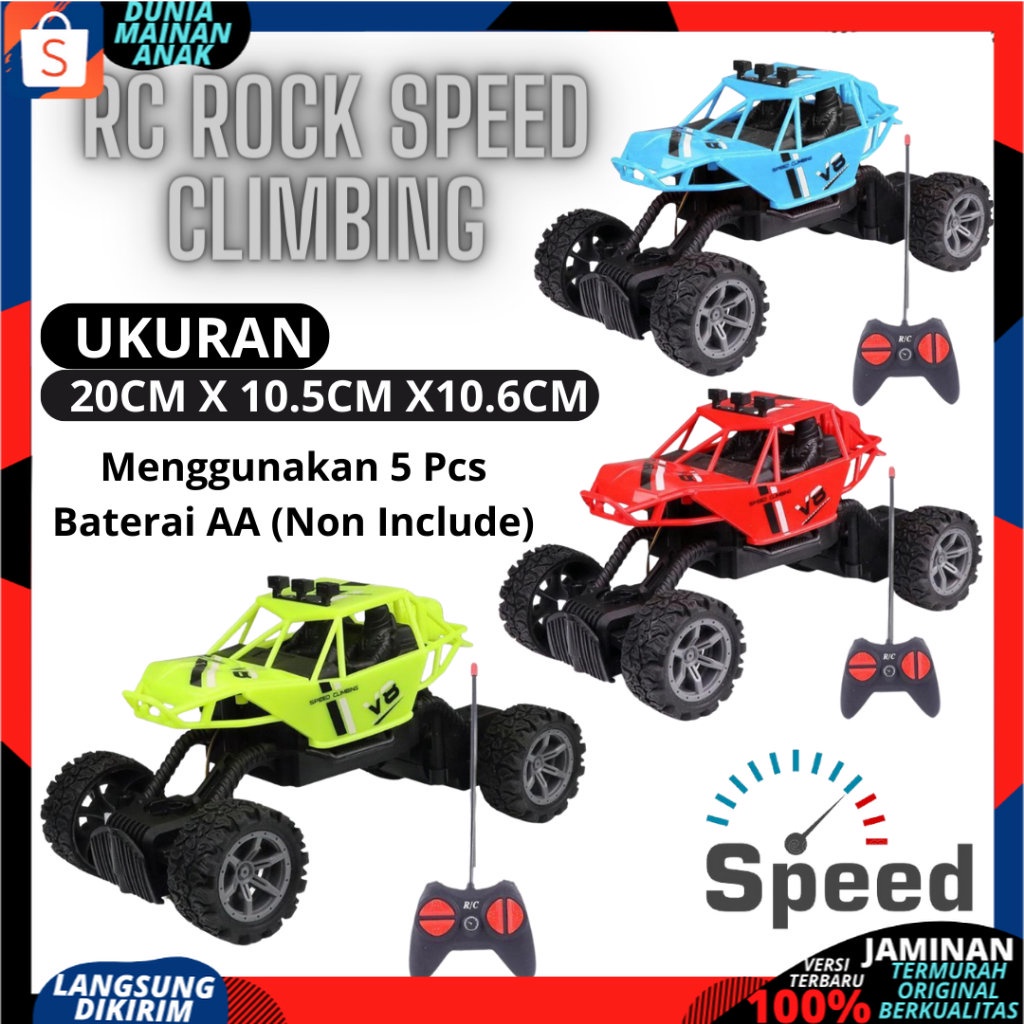 RC Rock Crawler speed Climbing Off Road  Remote Control Offroad Truck Mainan Mobil Remote Kontrol