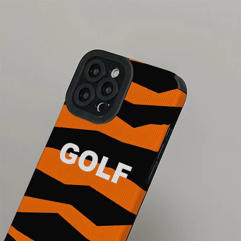 Leather tiger stripe golf Soft Case for Samsung A21S A12 A50S A30S A20 A30 A32 A22S A52S A72 A10S A33 A53 A73 A13 A04S A23 A51 A71 A31 White Phone Case Women Girl