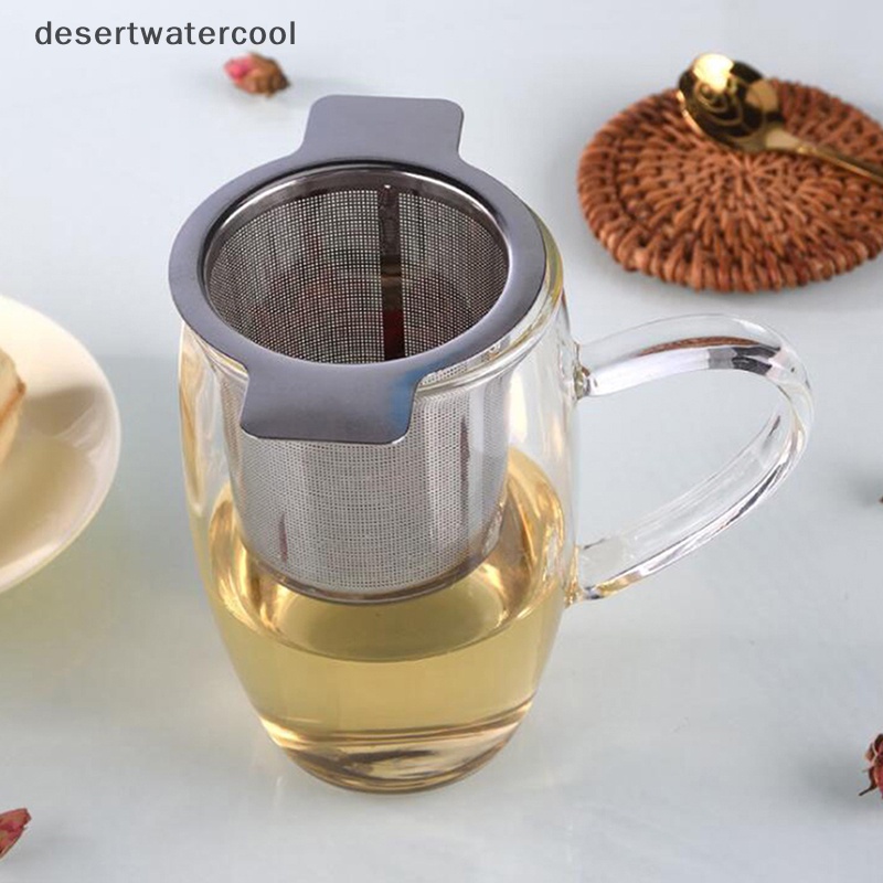 Deid Stainless Steel Mesh Tea Infuser Metal Cup Strainer Saringan Daun Longgar Tanpa Tutup  Martijn