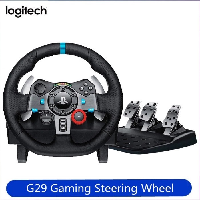 PNK23 LOGITECH G29 Driving Force Wheel Game Racing Simulator PS4 PS5 PC