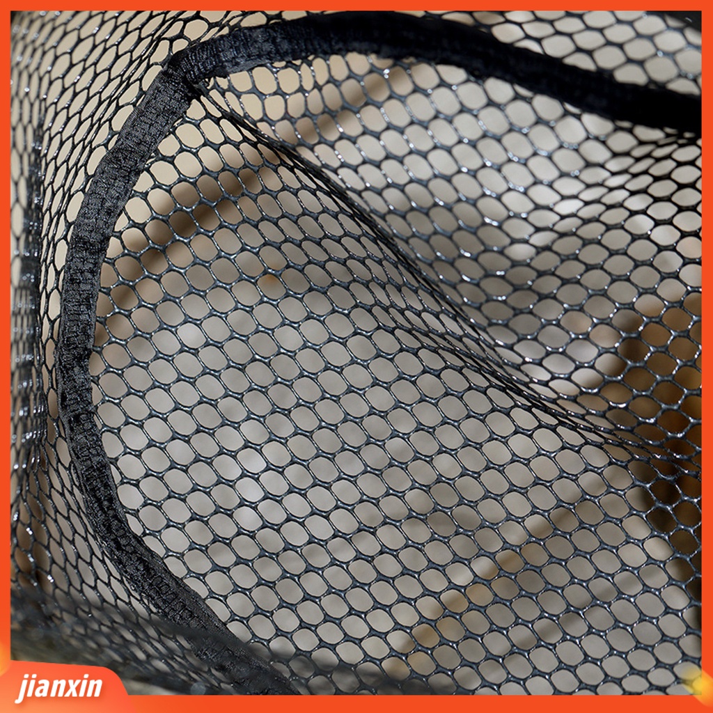 (In Stock) Mini Landing Dip Net Tahan Sobek Gagang Kayu Jaring Celup Ikan Lubang Lebat Untuk Angling