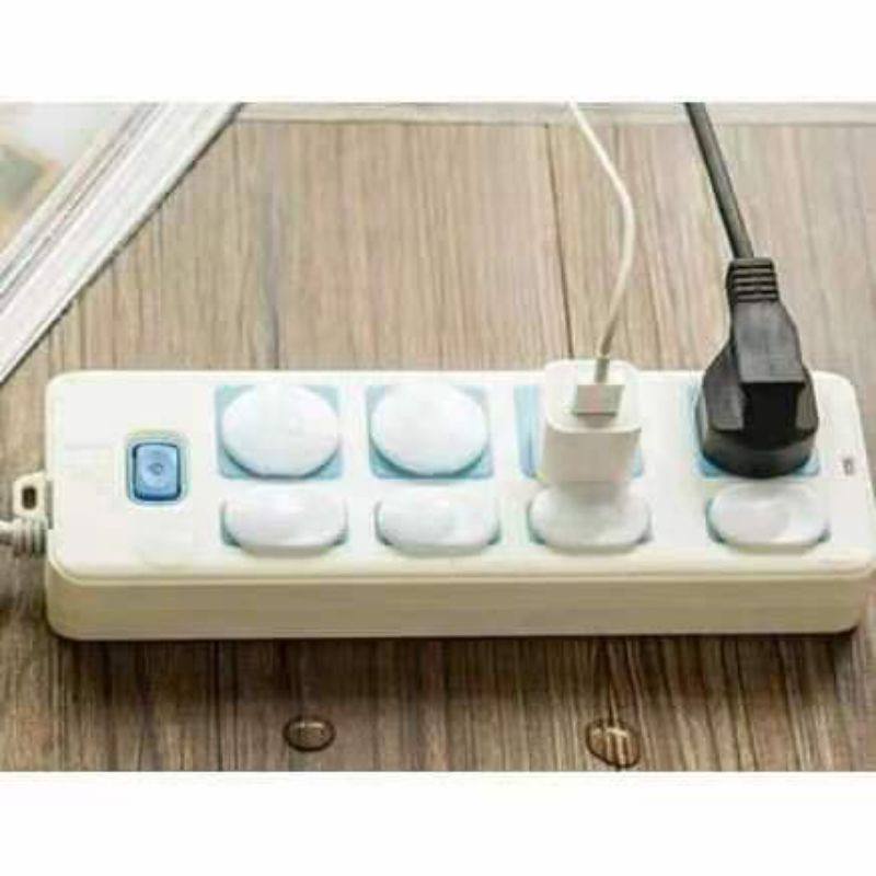 TGM - Pengaman Stop Kontak Tutup Colokan jari Anak Bayi socket cover protector safety pelindung penutup 2 Kaki 3 Kaki Lubang Lobang